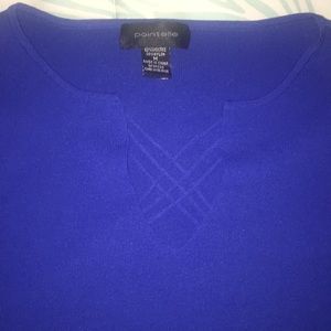 Beautiful Blue Cross Cross front Sweater